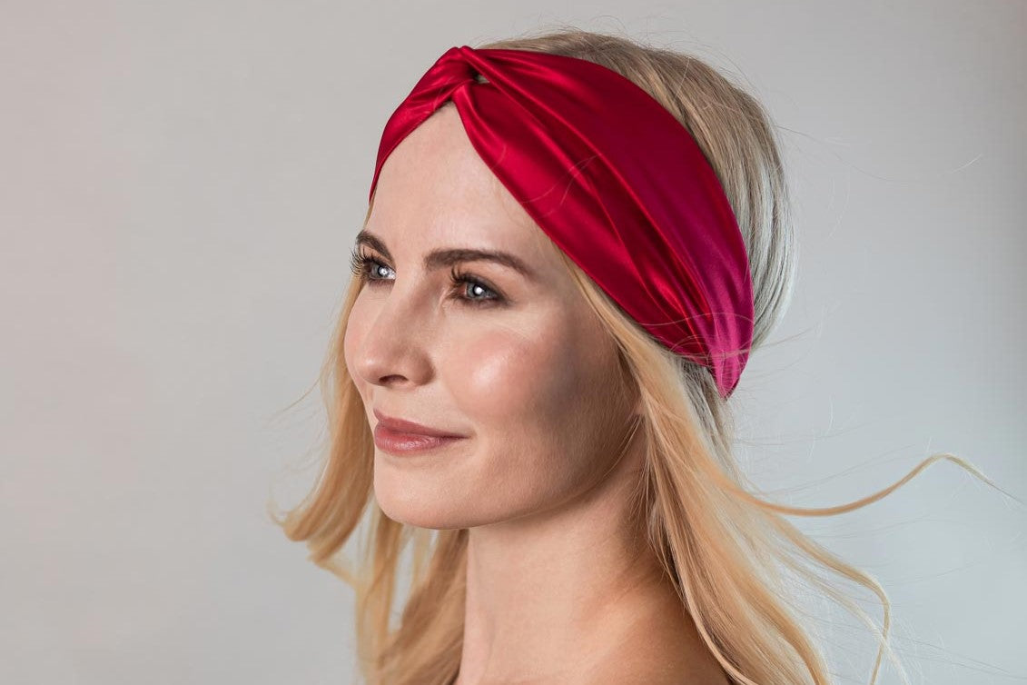 MHDGG Glitzer-Knoten-Haarbänder Für Damen, 1 Breite Stirnbänder