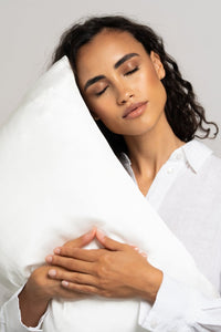 Seidenkissenbezug 40x80 | Cremeweiß Maulbeerseide 22 Momme