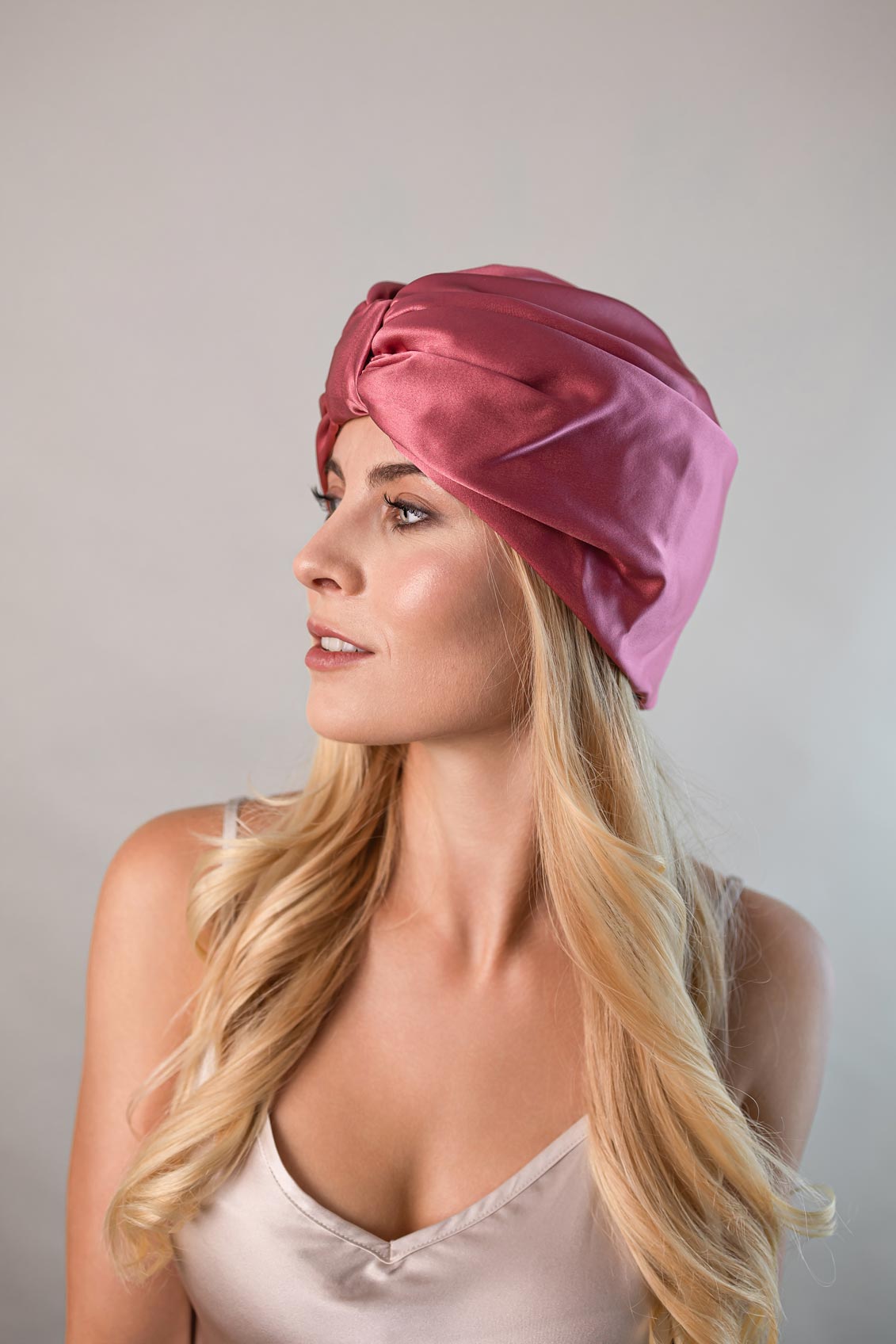 Seiden-Turban doppellagig aus 100% Maulbeerseide 22 Momme Grad 6A - ALLE - Curly'N'Covered