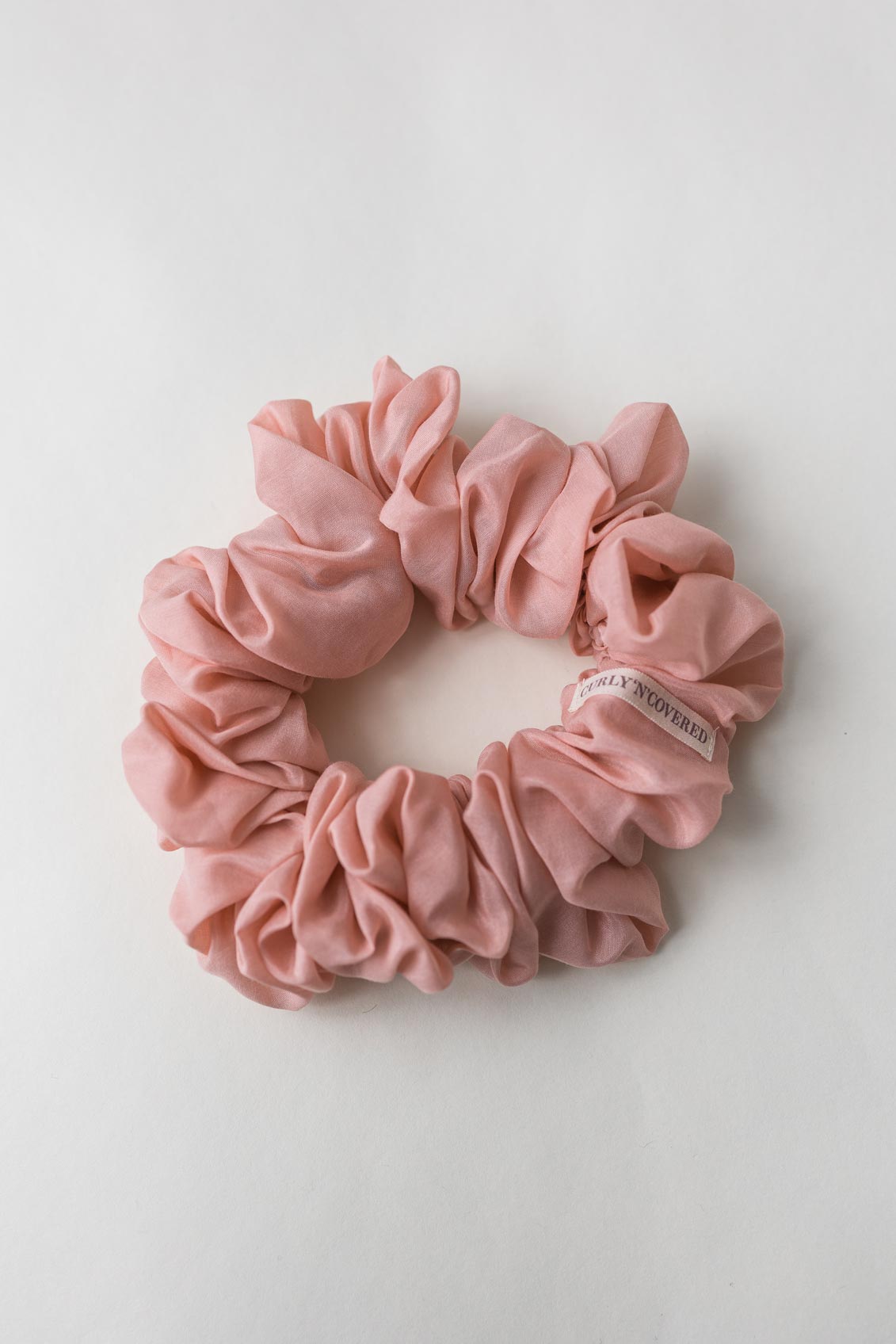 Scrunchie (Cotton-Silk) – Haargummi aus Baumwolle und Seide - Baumwollseide CottonRosa / XXL