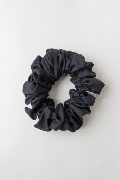 Scrunchie (Cotton-Silk) – Haargummi aus Baumwolle und Seide - Baumwollseide Schwarz / M